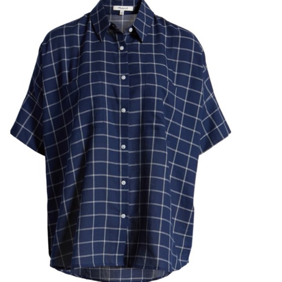 Madewell short sleeve plaid button down - Picture 2 of 7